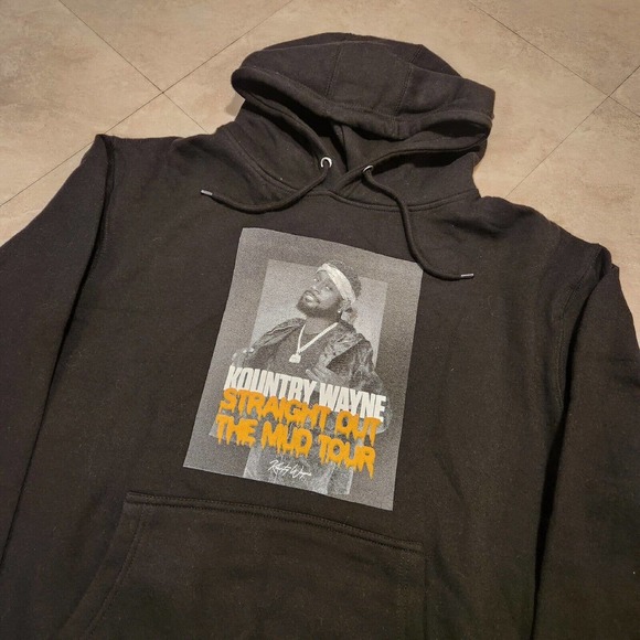 Kountry Wayne Straight Out Of The Mud Tour Mens XL Hoodie Double Sided Graphic - Picture 4 of 8